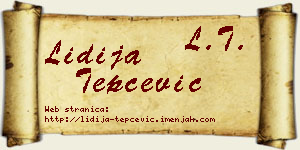 Lidija Tepčević vizit kartica